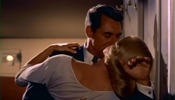 North by Northwest (1959)Cary Grant, Eva Marie Saint, kiss and railway